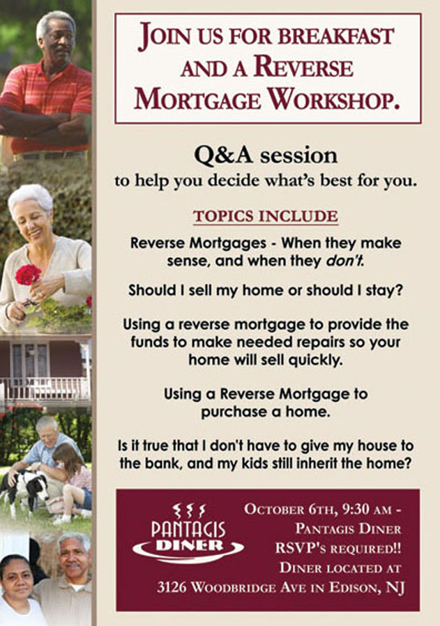 Edison Reverse Mortgage Workshop Invite Oct 6, 2009